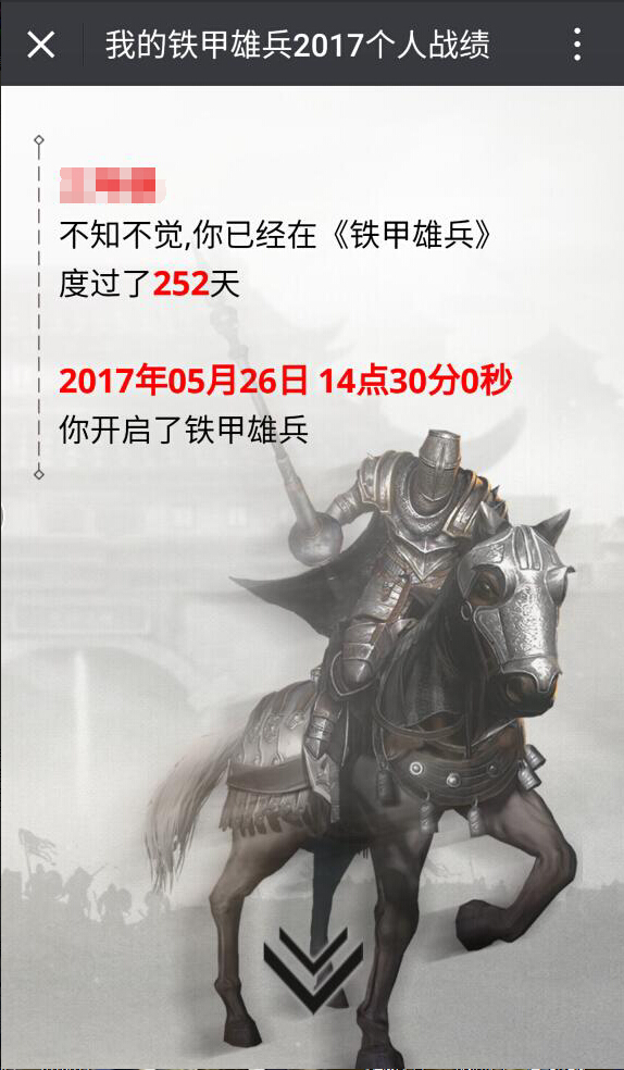 铁甲雄兵个人数据